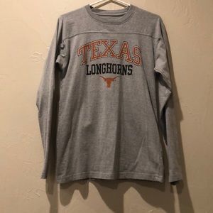 GRAY LS NCAA TEXAS LONGHORN TEE